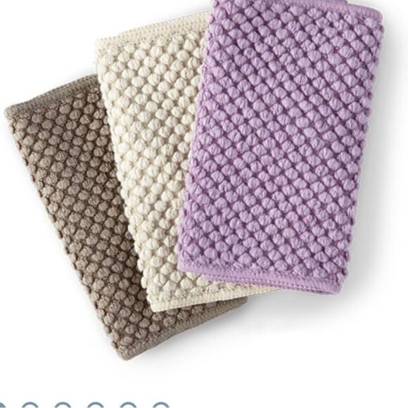 Norwex Counter Cloths Set of 3 Vanilla/mushroom/amethyst NWT - Picture 2 of 14